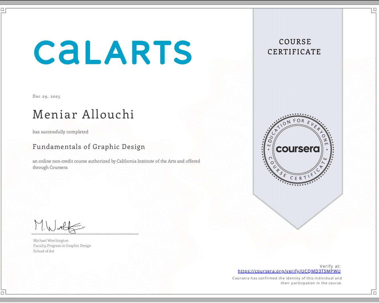 Graphic Design Certificate